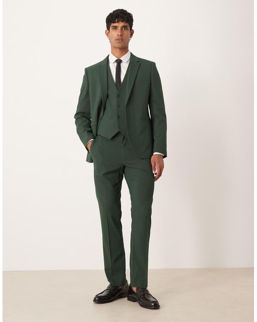 ASOS Green Slim Suit Jacket for men