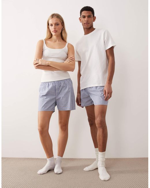 ARKET Blue Pure Cotton 2 Pack Shorts for men