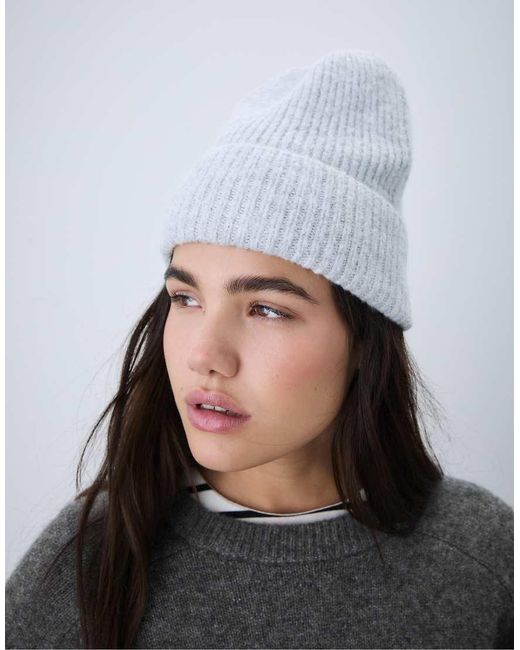 Stradivarius Gray Basic Soft Knit Sweater