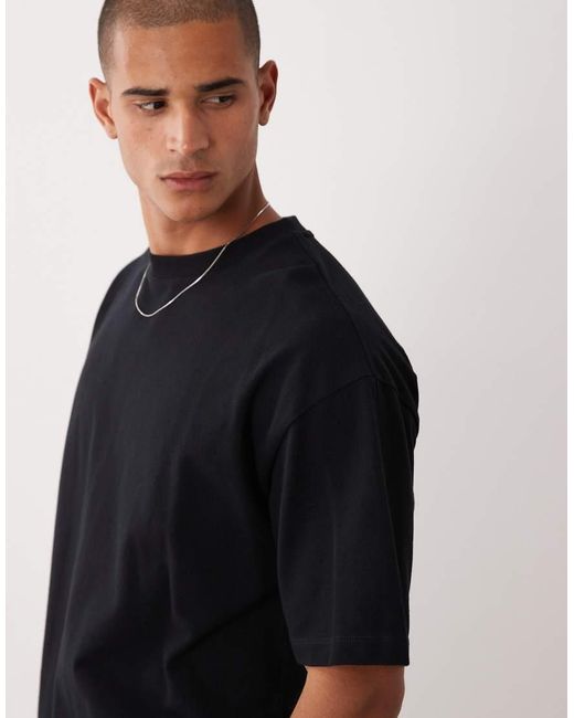ASOS Black Oversized T-shirt for men