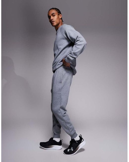 Under Armour Gray Rival Fleece joggers for men