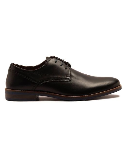 Thomas Crick Black 'Durant' Derby Formal Leather Shoes for men