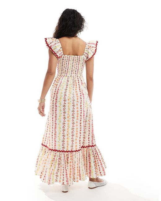 Miss Selfridge White Poplin Maxi Dress