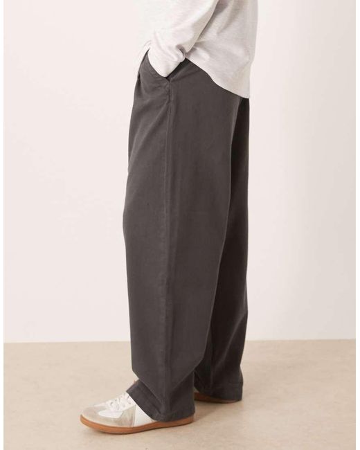 ASOS White Loose Straight Fit Twill Chino for men