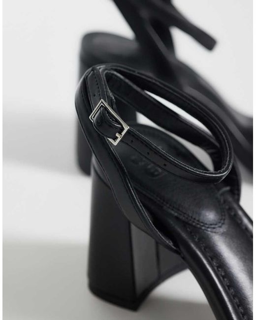 ASOS Gray Hotel Barely There Block Heeled Sandals
