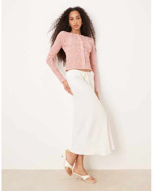 ASOS Pink – knapp geschnittene strickjacke