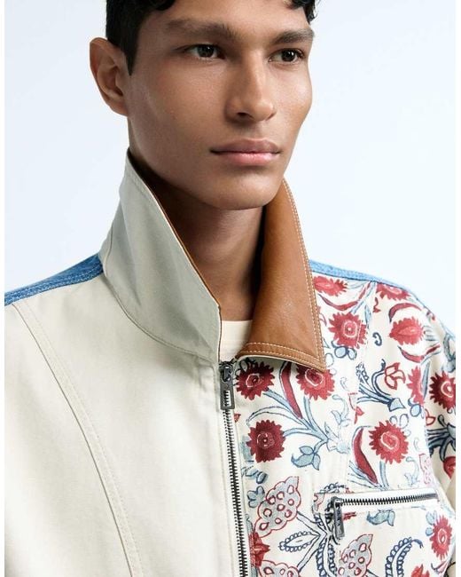 Cappotto Patchwork di Desigual in White da Uomo