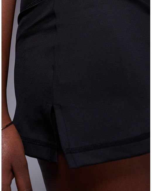 4505 Blue Padel Active Tennis Skirt With Under Short