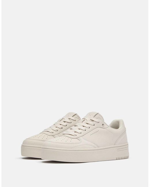 Pull&Bear White – retro-sneaker