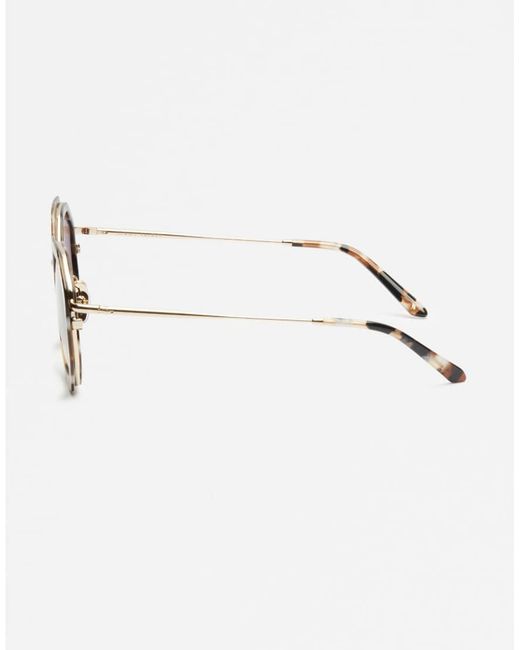 Jimmy Fairly Red The Angie Large Round Sunglasses