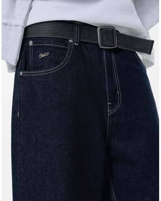 Pull&Bear White Relaxed Fit baggy Jeans for men