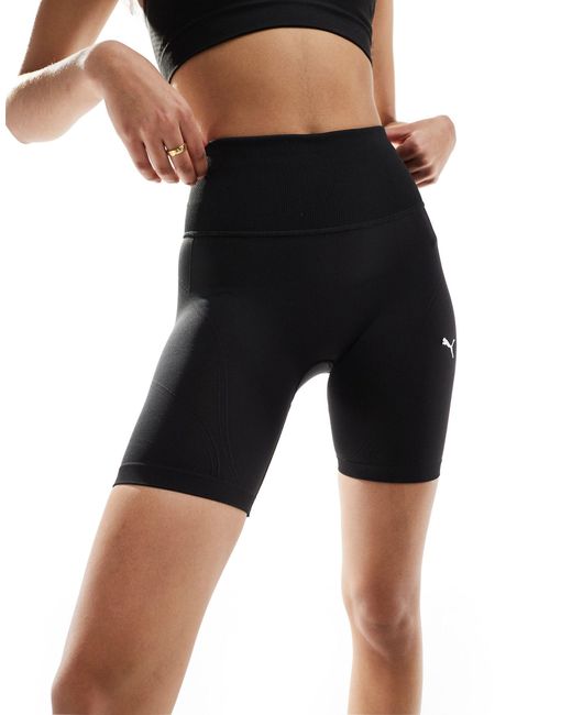 PUMA Black Shapeluxe High-waisted Shorts