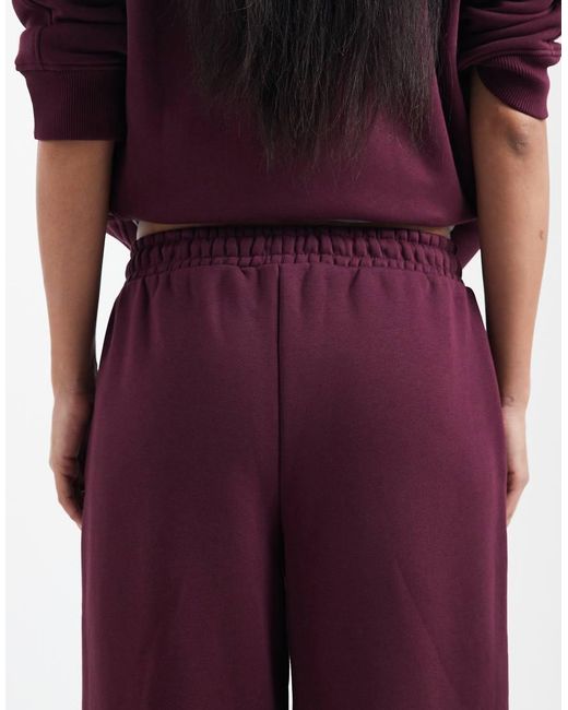 ASOS Red Premium 500Gsm Seamed Wide Leg Jogger
