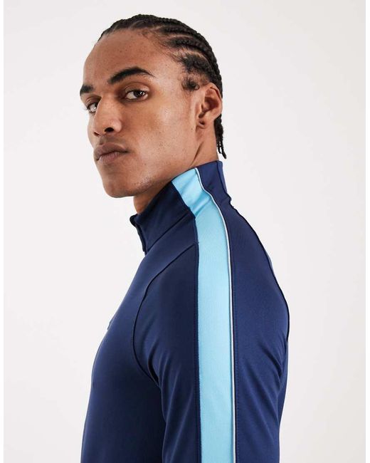 Nike Football Blue Strike Dri-fit Long Sleeve Drill Top for men