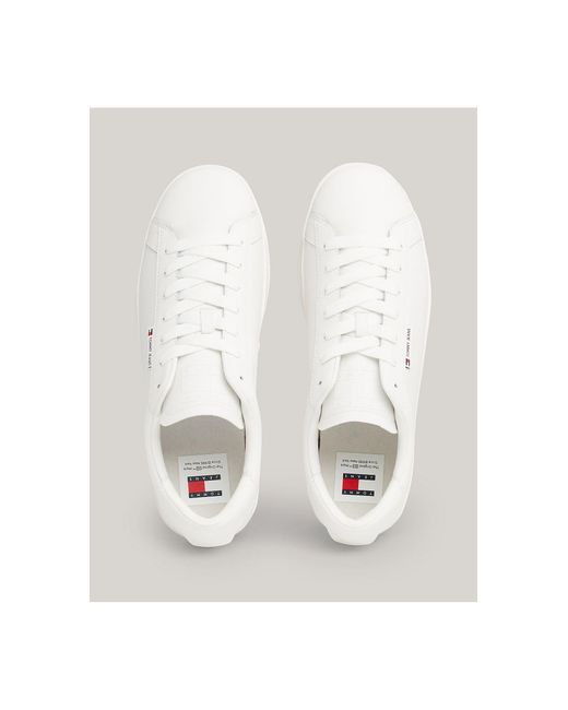 Baskets à semelle cuvette Tommy Hilfiger pour homme en coloris White