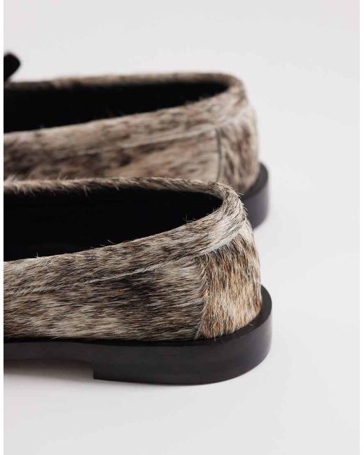 Pompeii UK White Pompeii Vega Pony Hair Loafers