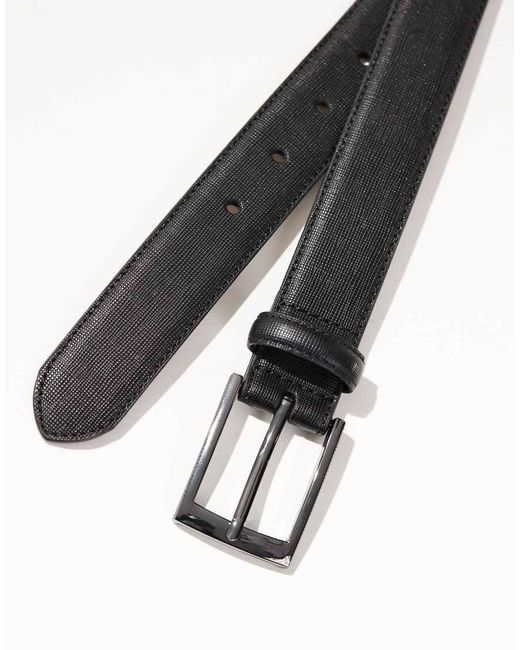 Cintura Basic Nera di River Island in Gray da Uomo