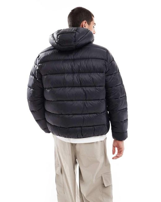 Champion Black Legacy Hooded Puffer Jacket for men