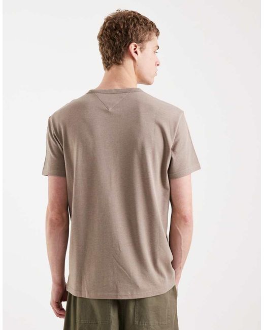 Tommy Hilfiger Natural Badge Logo T-Shirt for men