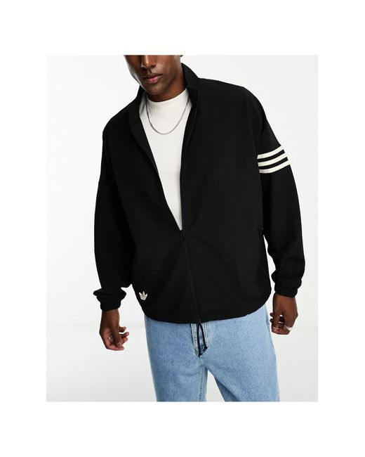 Adidas Originals Black Neuclassics Coach Jacket for men