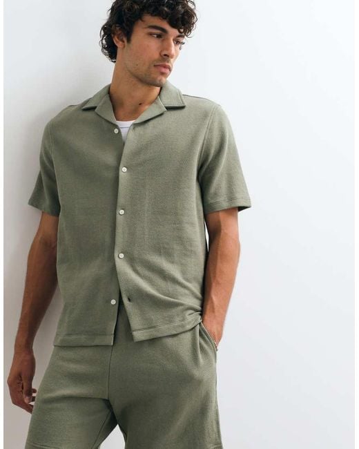 Gap Green Towelling Shirt Co-Ord for men