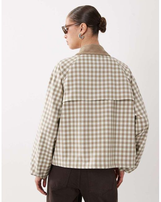 Barbour Natural Ovingham Contrast Collared Jacket