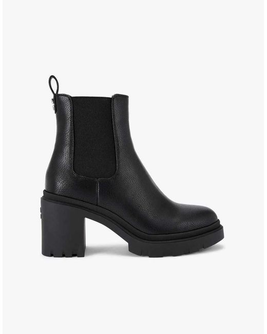 Carvela Kurt Geiger Black Boulder Heeeled High Ankle Boots