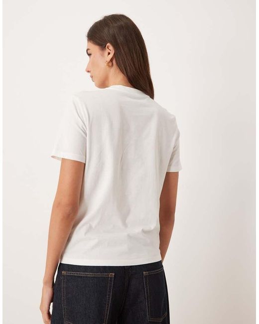 Calvin Klein White Classic Fit Monologo T-shirt