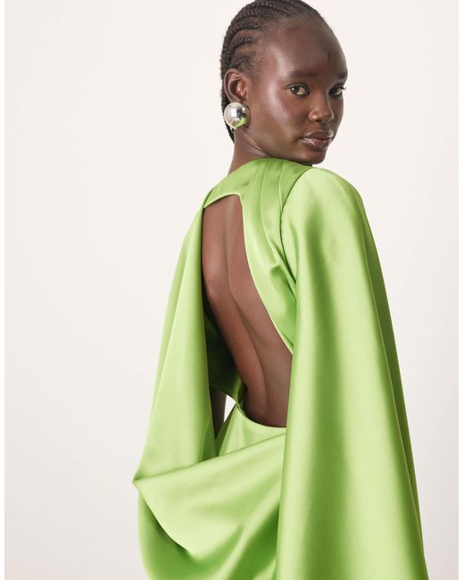 ARRANGE Green – ultimate – maxikleid aus satin