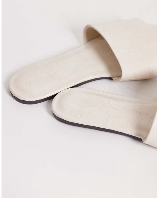 ASOS White Faith Flat Sandals