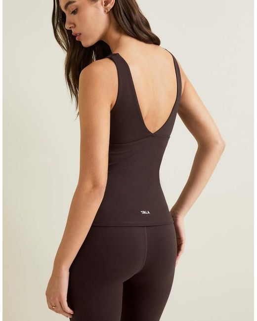 Tala Black Dayflex V Neck Tank Top