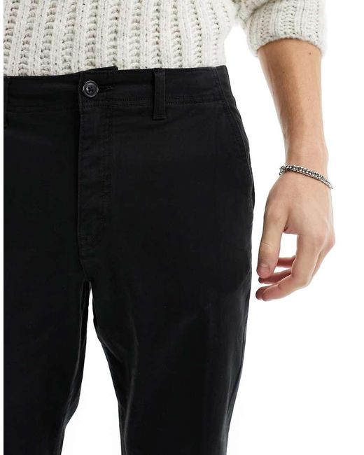 Jack & Jones Black Tapered Chino for men