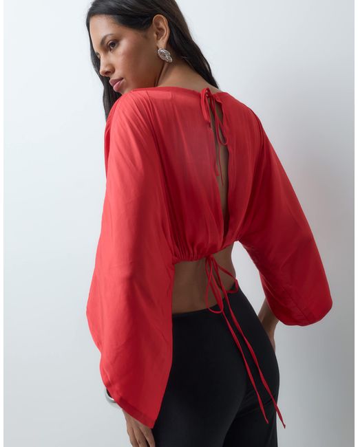 ASOS Red Cape Top