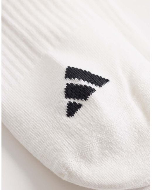 Adidas Originals White Adidas Sportswear 3 Pack Ankle Socks for men