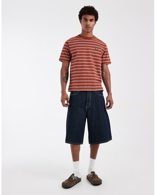DOUBLE A by WOOD WOOD Red 100% Cotton Easton T-shirt for men
