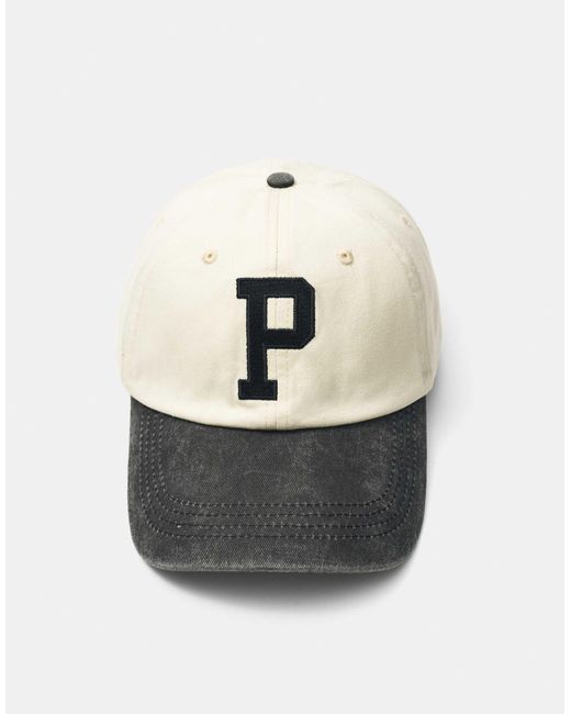 Pull&Bear Cap mit p-stickerei in Gray für Herren