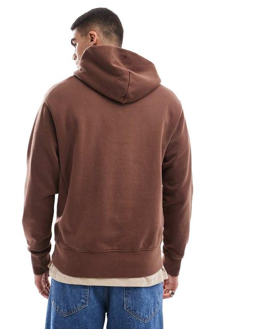 Sudadera Tostada Con Capucha Y Logo A Tono Authentic De -Marrón Levi's de hombre de color Brown