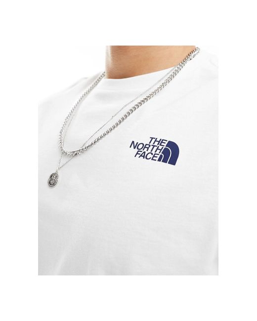 The North Face White Vintage Mountain T-shirt for men