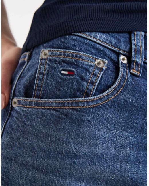 Tommy Hilfiger Blue Denim Mom Shorts