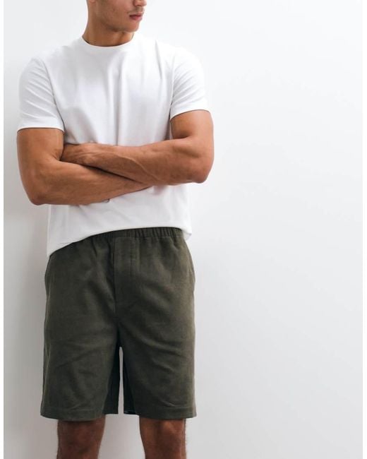 ARKET White Pull On Drawstring Cord Shorts for men