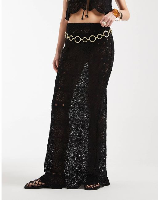 Jupe 4th & Reckless en coloris Black