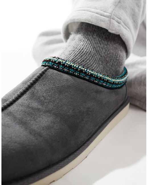 Jack & Jones Gray Mule Slipper for men