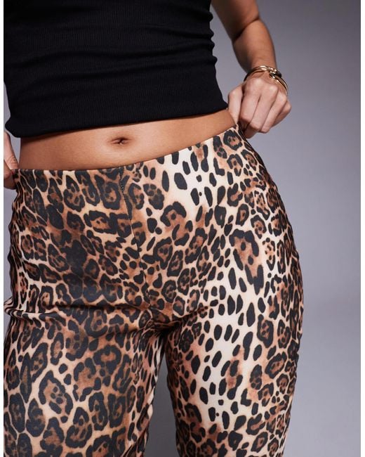 ASOS Blue Bengaline Capri Trouser With Split At Sides