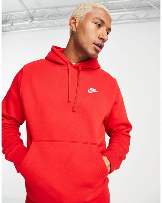 Sudadera roja con capucha club Nike de hombre de color Red