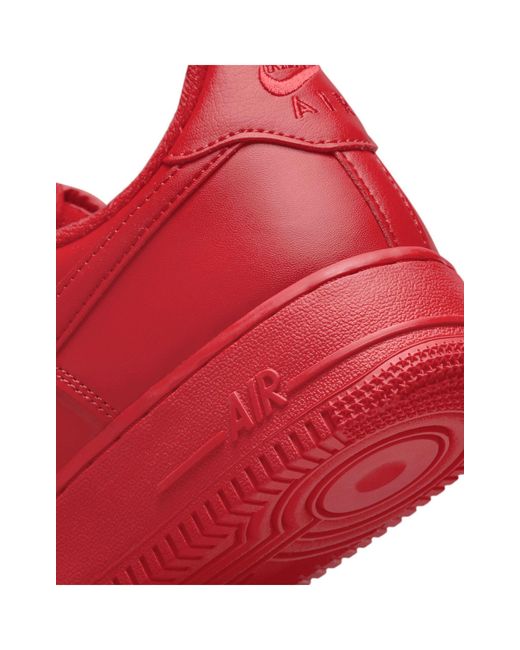 Nike Red Air Force 1 '07 Sneakers for men