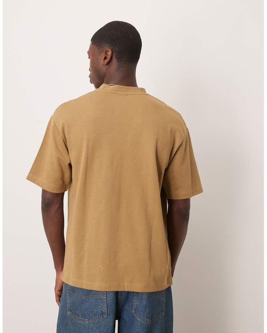 SELECTED Blue Oversized Heavyweight T-shirt for men