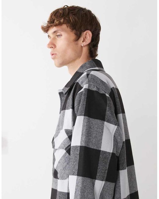 KTZ Gray Overshirt Jacket for men