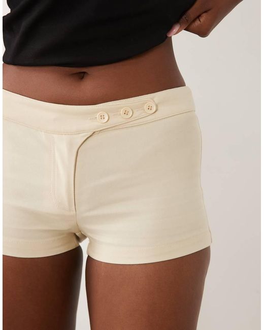 Motel Natural Wesara Mini Shorts