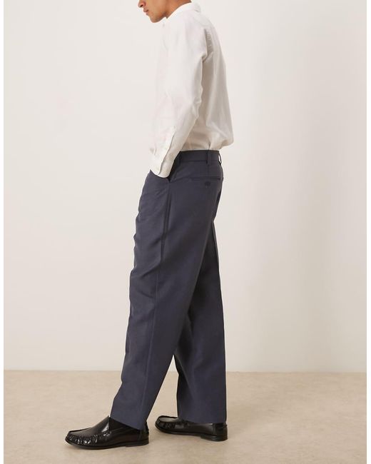 Farah Blue Archive Twill Trousers for men