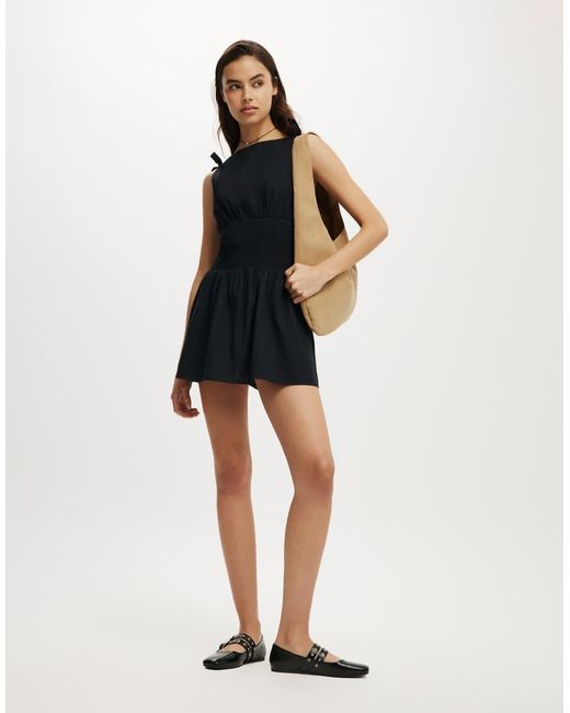 Cotton On Black Lola Tie Shoulder Mini Dress